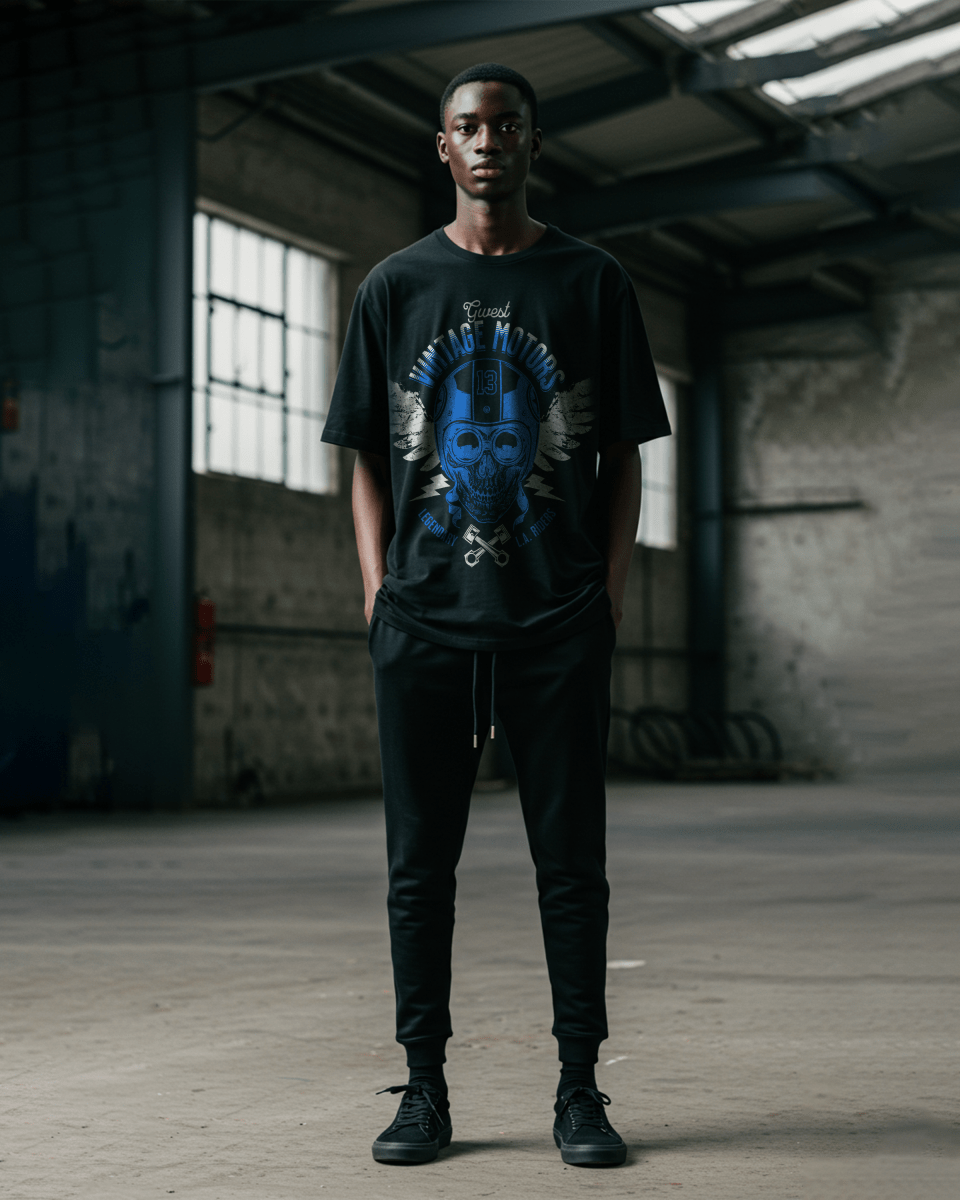 G West Vintage Motors Men's Oversized T-Shirt G West
