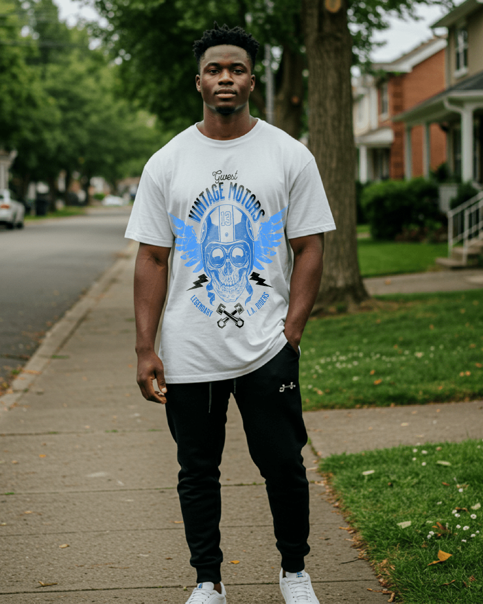 G West Vintage Motors Men's Oversized T-Shirt G West