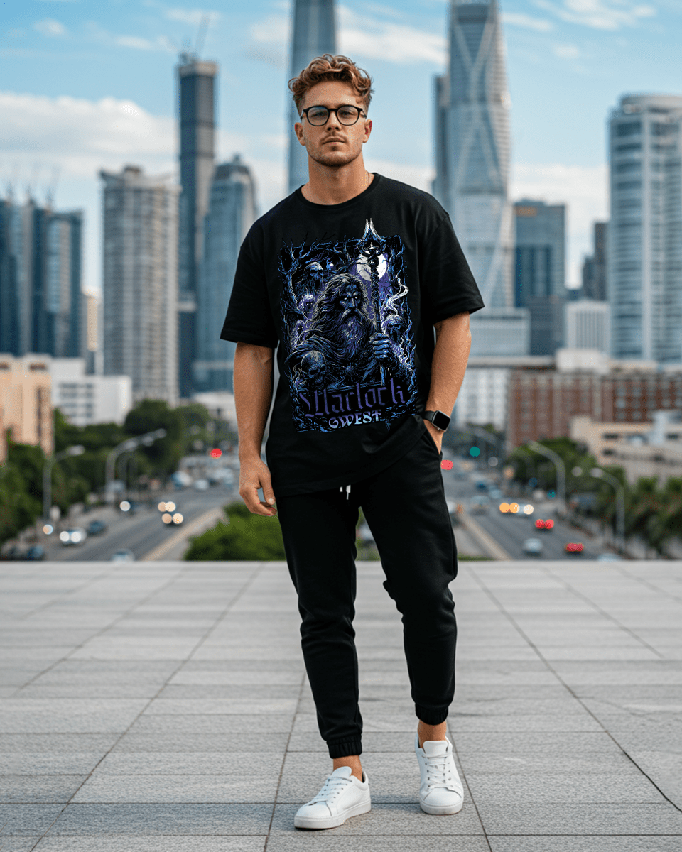 Camiseta extragrande G West Warlock para hombre