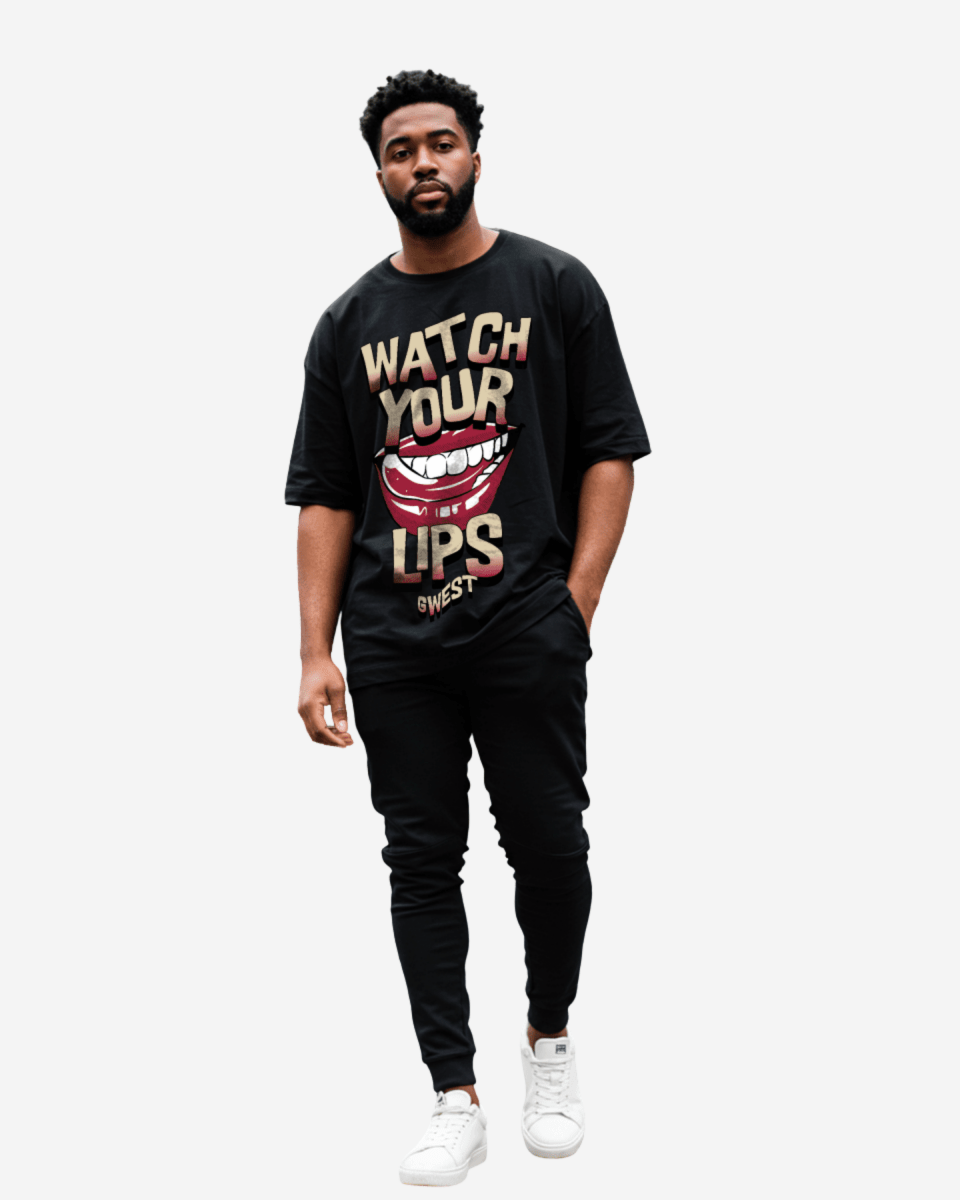 Camiseta extragrande G West Watch Your Lips para hombre