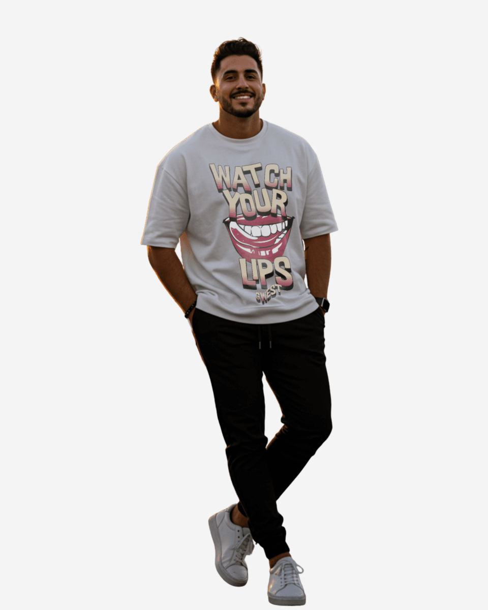 Camiseta extragrande G West Watch Your Lips para hombre
