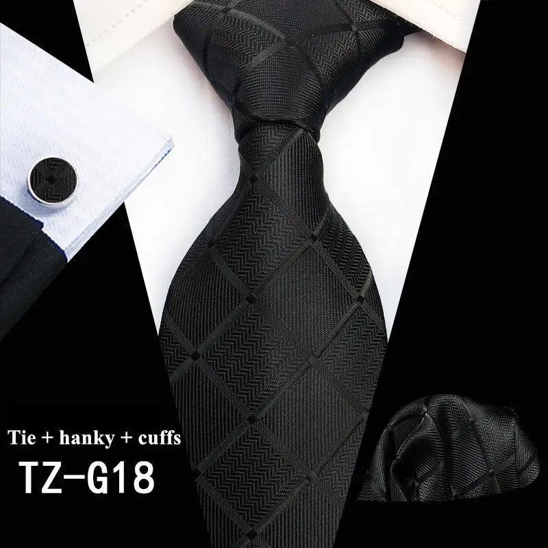 Wedding Bridegroom Floral Print Silk Necktie With Cufflinks Set Fashion High Quality Necktie Set For Men Stevvex