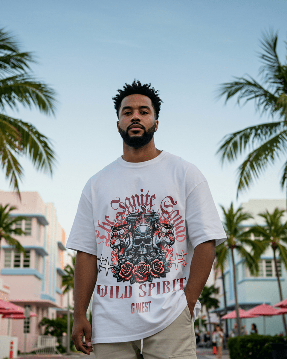 G West Wild Spirit Oversized T-Shirt Mens G West