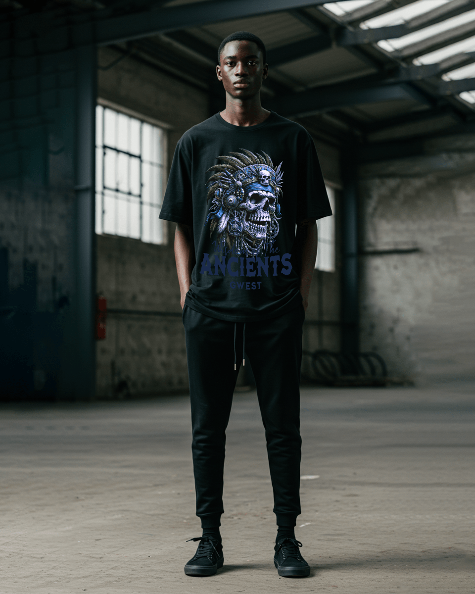 G West Wisdom Of the Ancients Oversized T-Shirt Mens G West