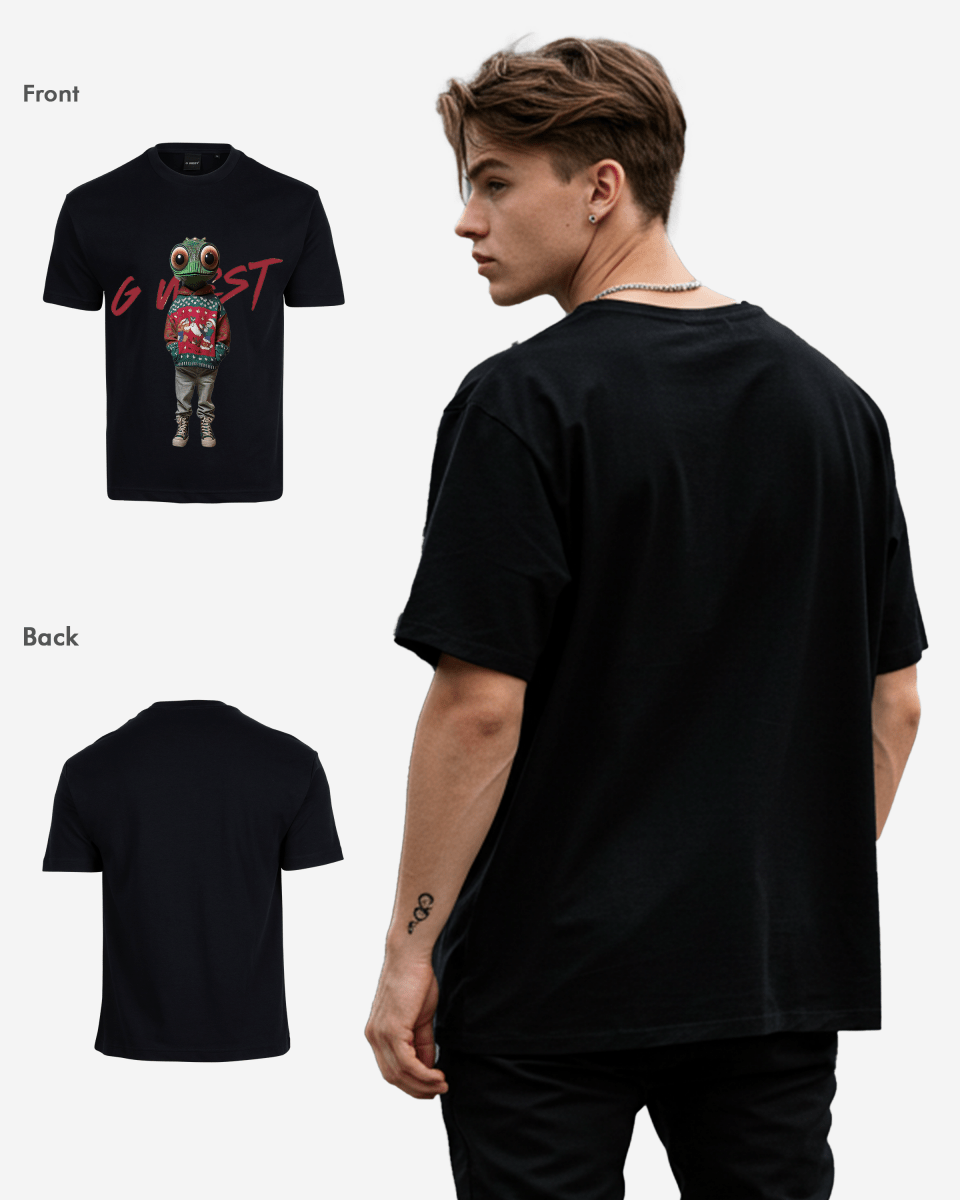 G West Yule Tide Tyrant Oversized T-Shirt Mens G West