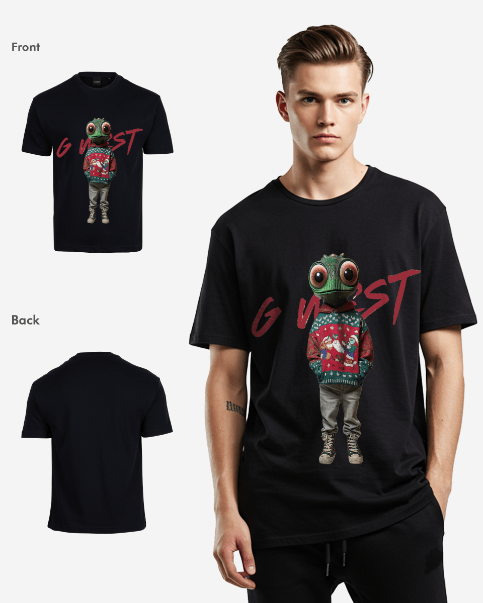 G West Yule Tide Tyrant Oversized T-Shirt Mens G West