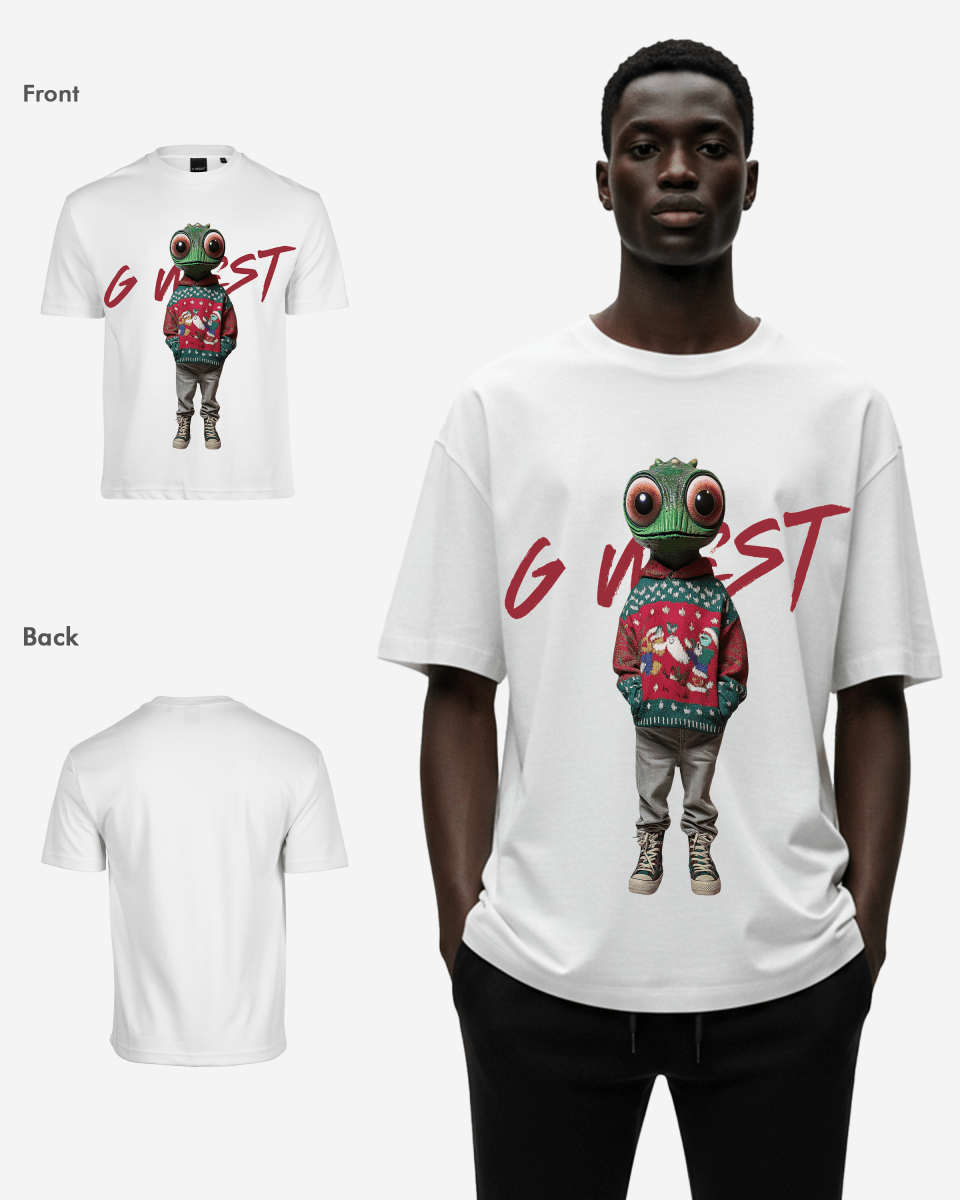 G West Yule Tide Tyrant Oversized T-Shirt Mens G West