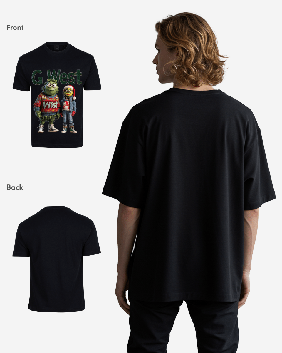 G West Yuletide Buddies Oversized T-Shirt Mens G West