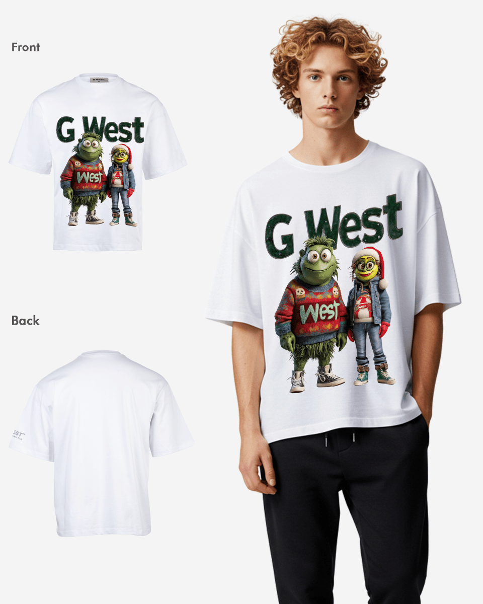 G West Yuletide Buddies Oversized T-Shirt Mens G West