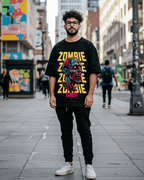 G West Zombie Apocalypse Oversized T-Shirt Mens G West